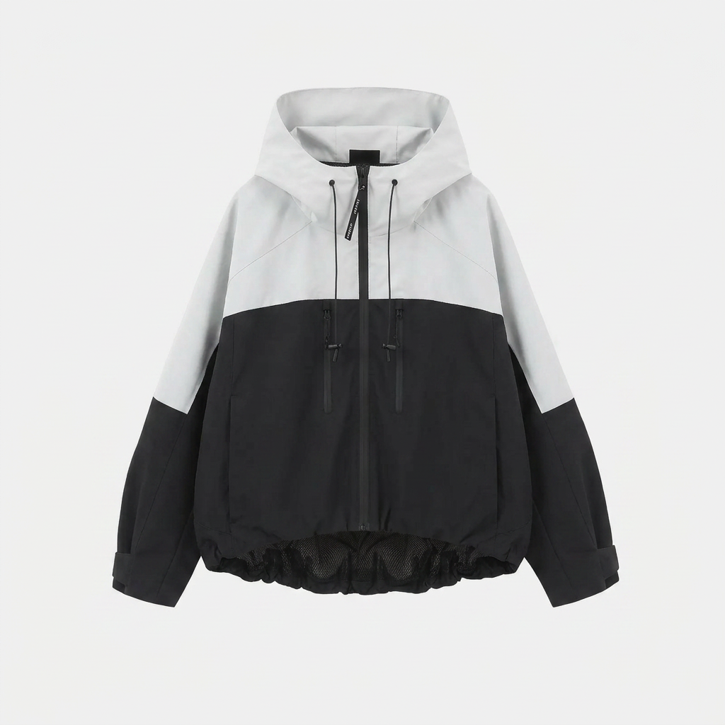 Veste de pluie courte oversize-5