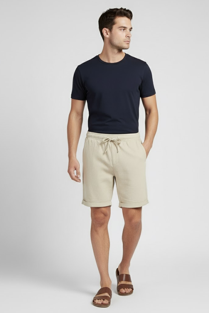 Bermuda d’été en lin pour homme-2