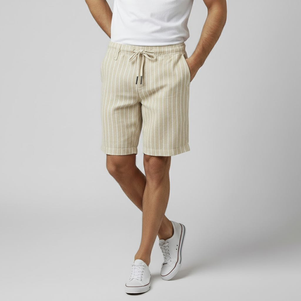 Bermuda en lin Firenze pour homme-9