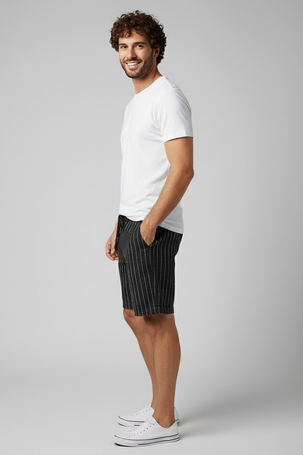 Bermuda en lin Firenze pour homme-5