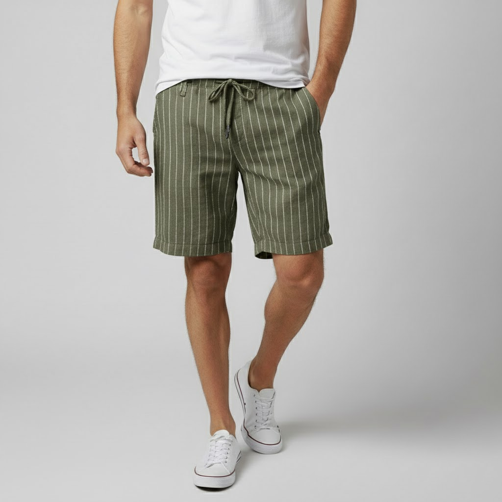 Bermuda en lin Firenze pour homme-8