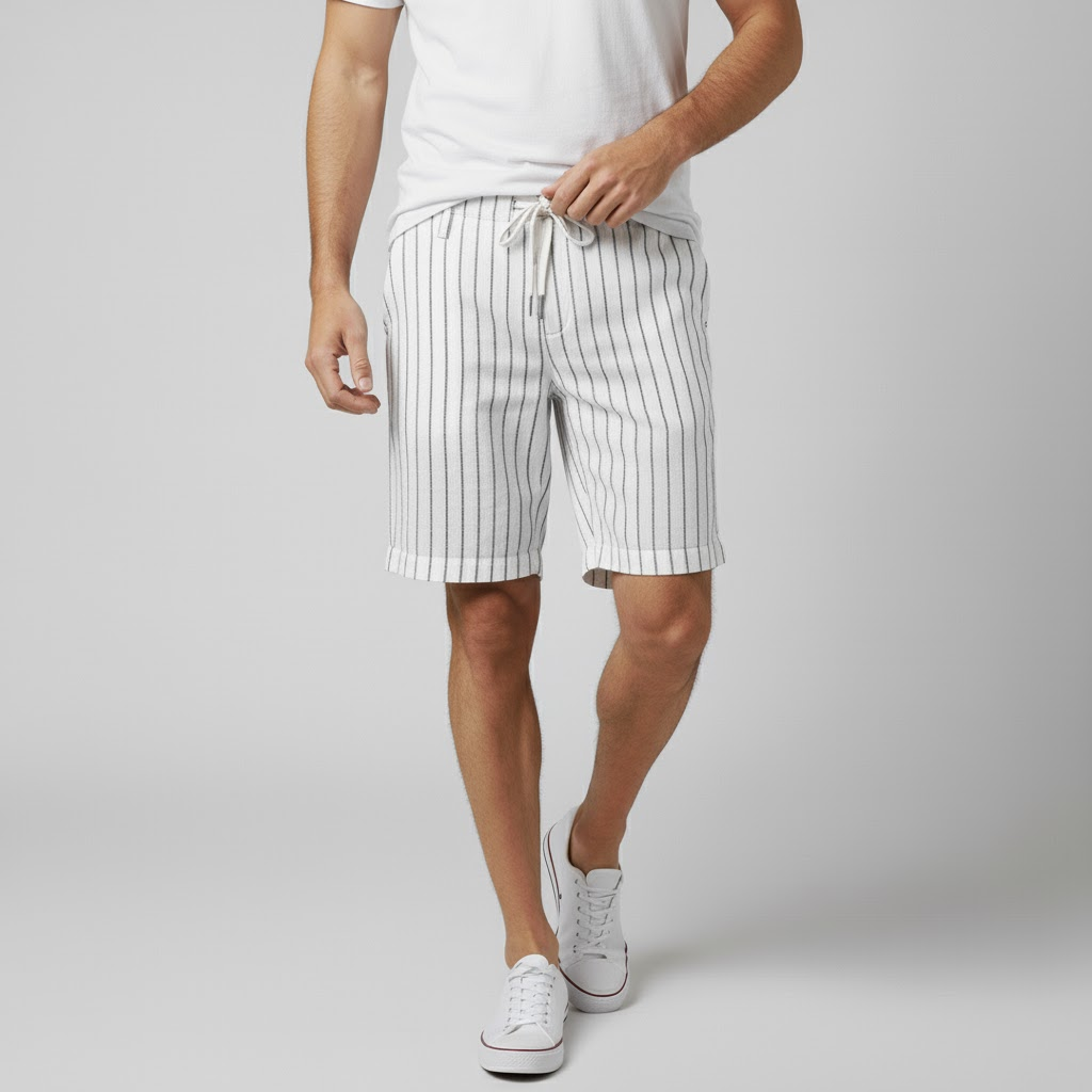 Bermuda en lin Firenze pour homme-7