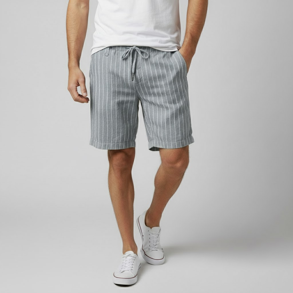 Bermuda en lin Firenze pour homme-10