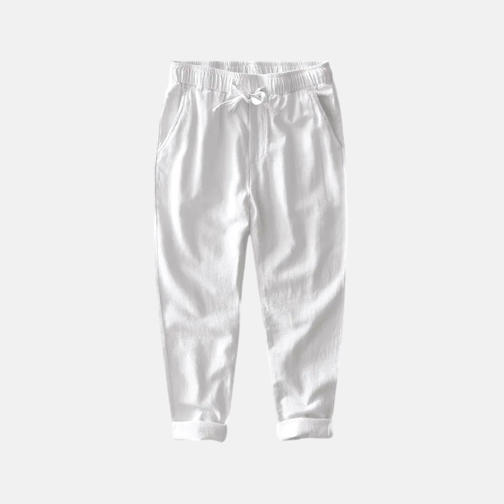Pantalon léger en lin pour homme-2