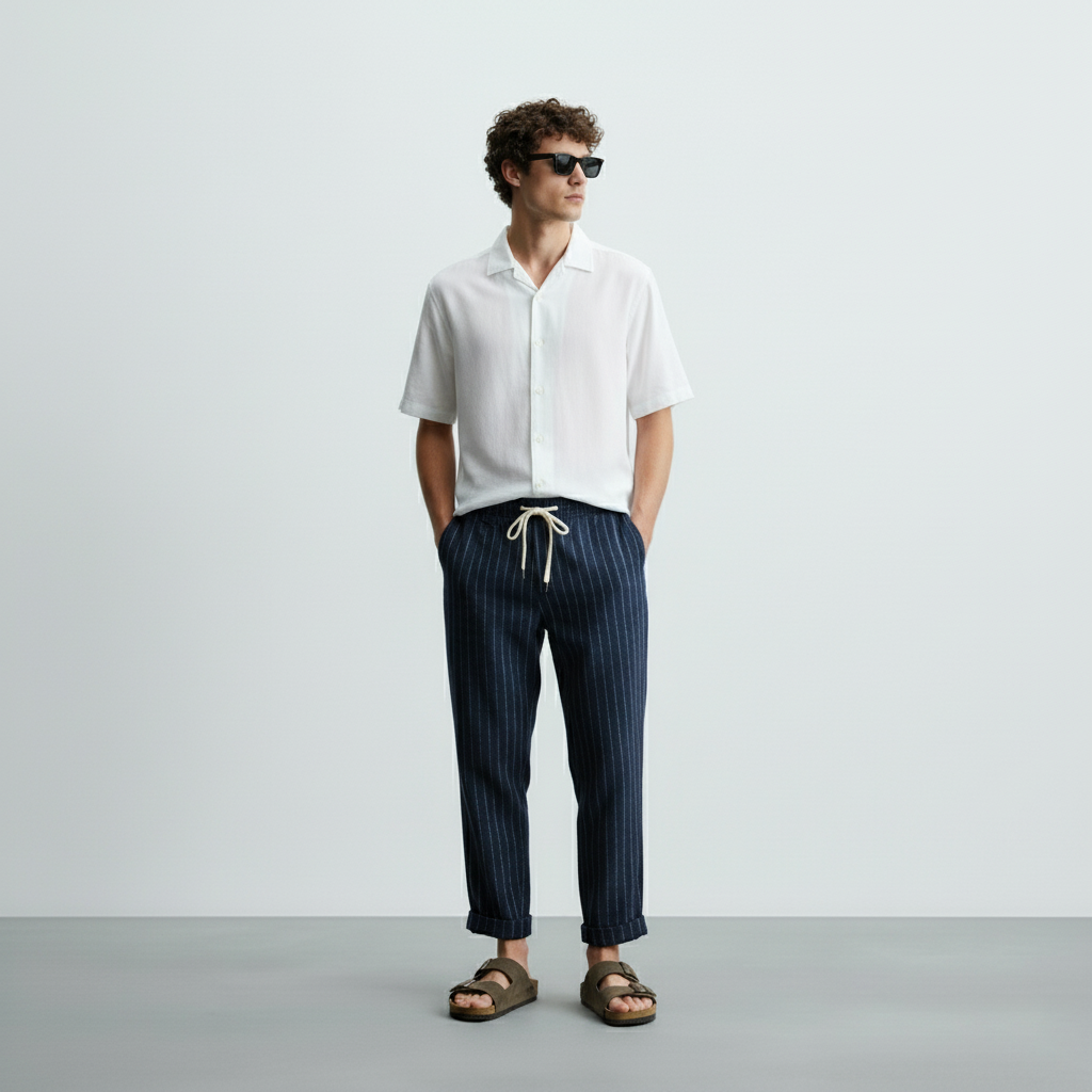 Pantalon en lin Cassis pour homme-2