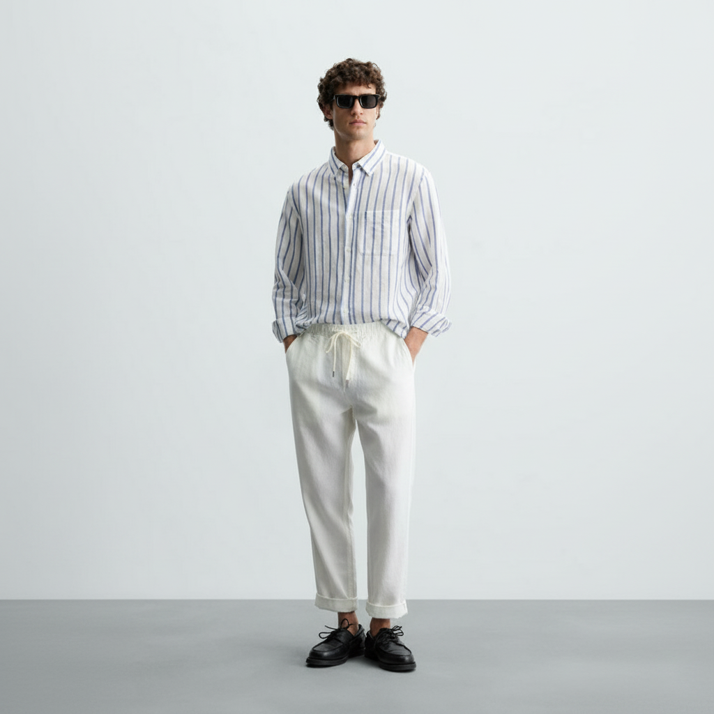 Pantalon en lin Santorini pour homme-2