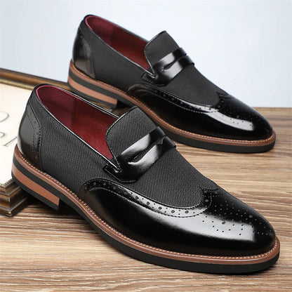 Brexley Leather Brogue Loafers