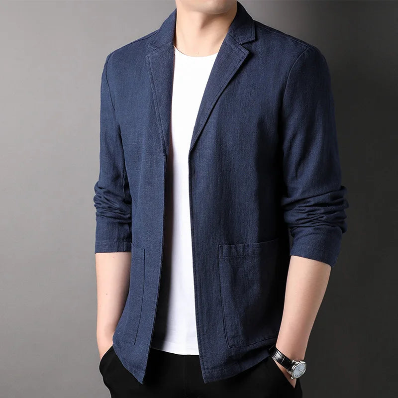 Lightweight Linen Blend Blazer