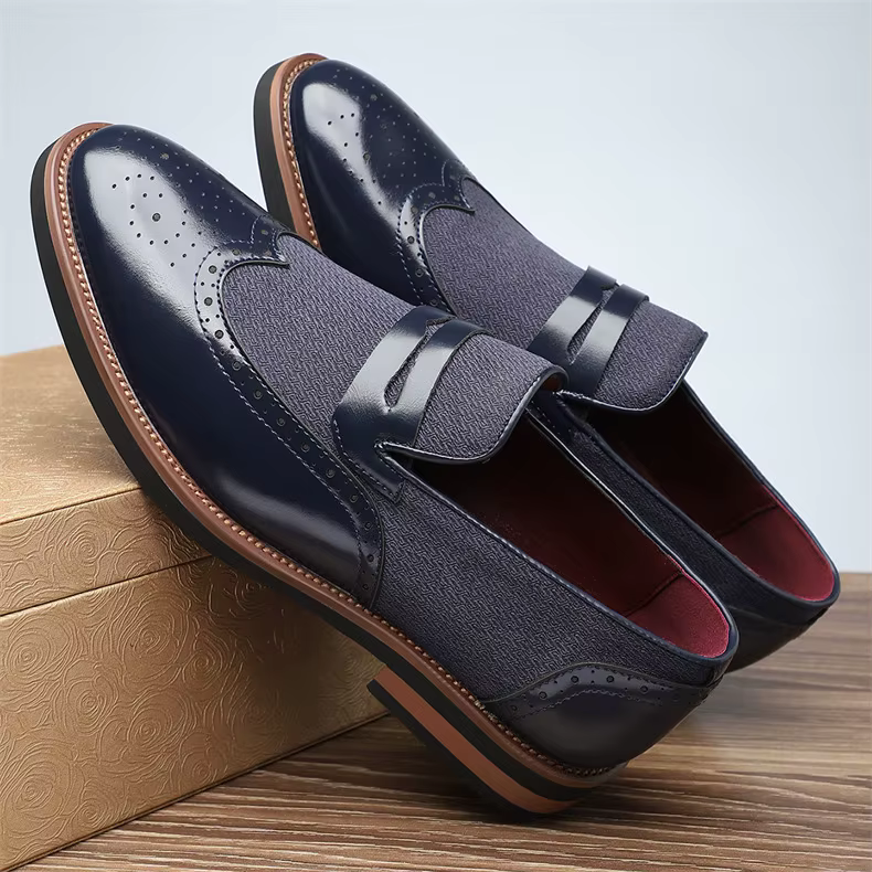 Brexley Leather Brogue Loafers