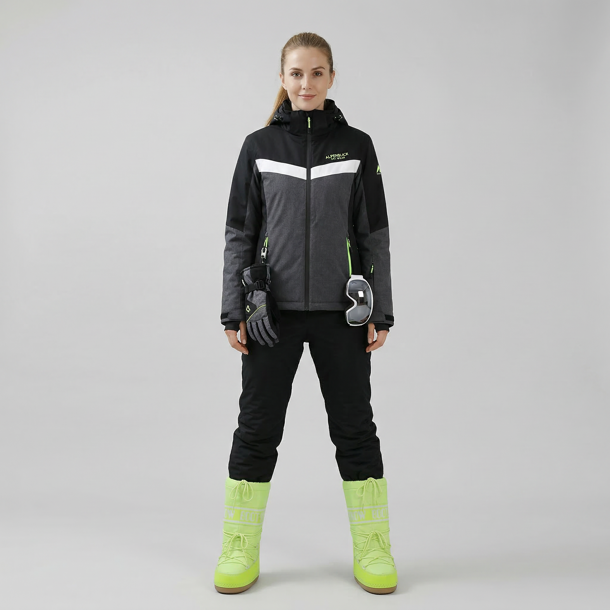 Bottes de neige imperméables pour femme – Bottes d’hiver isolantes pour le ski et la neige-7