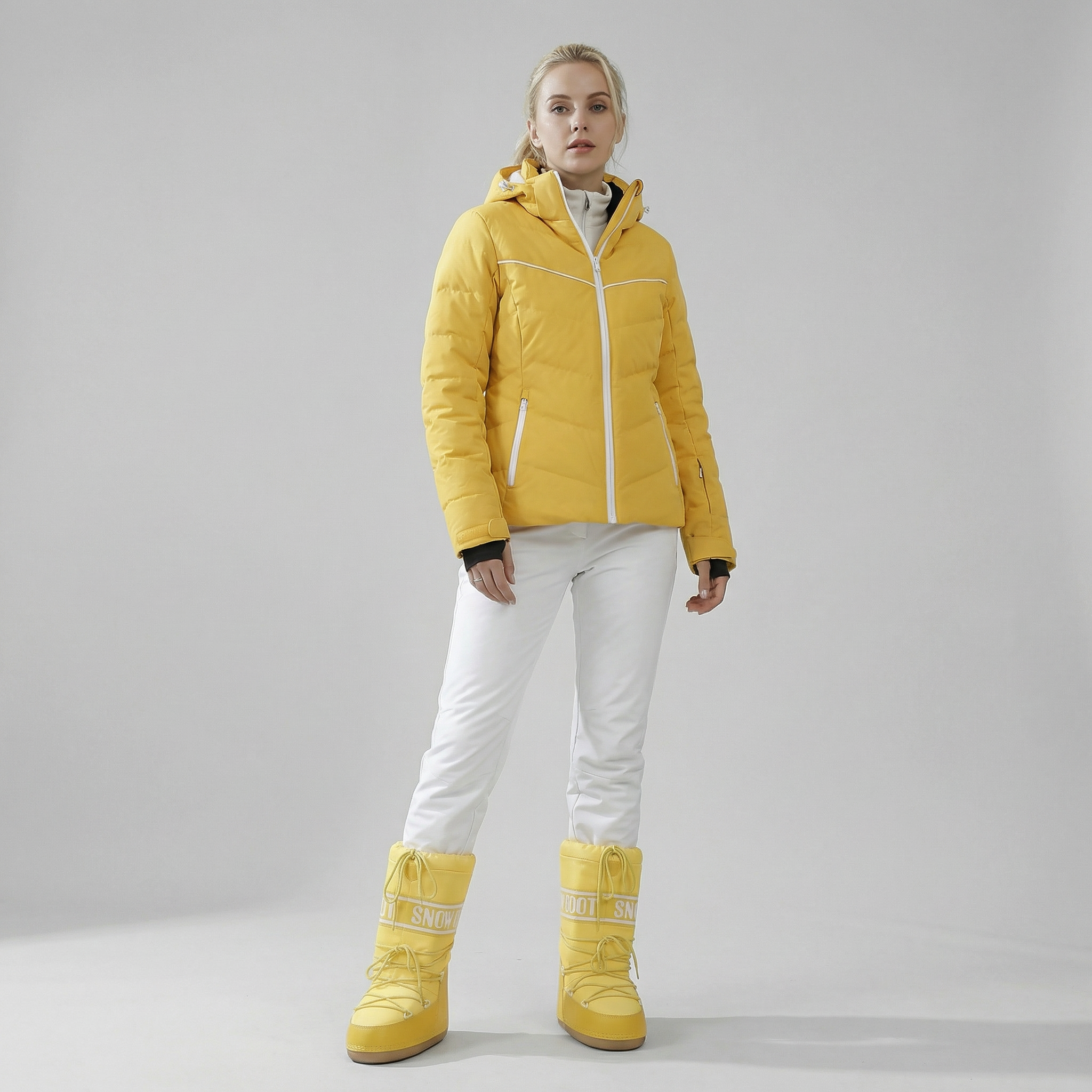 Bottes de neige imperméables pour femme – Bottes d’hiver isolantes pour le ski et la neige-8