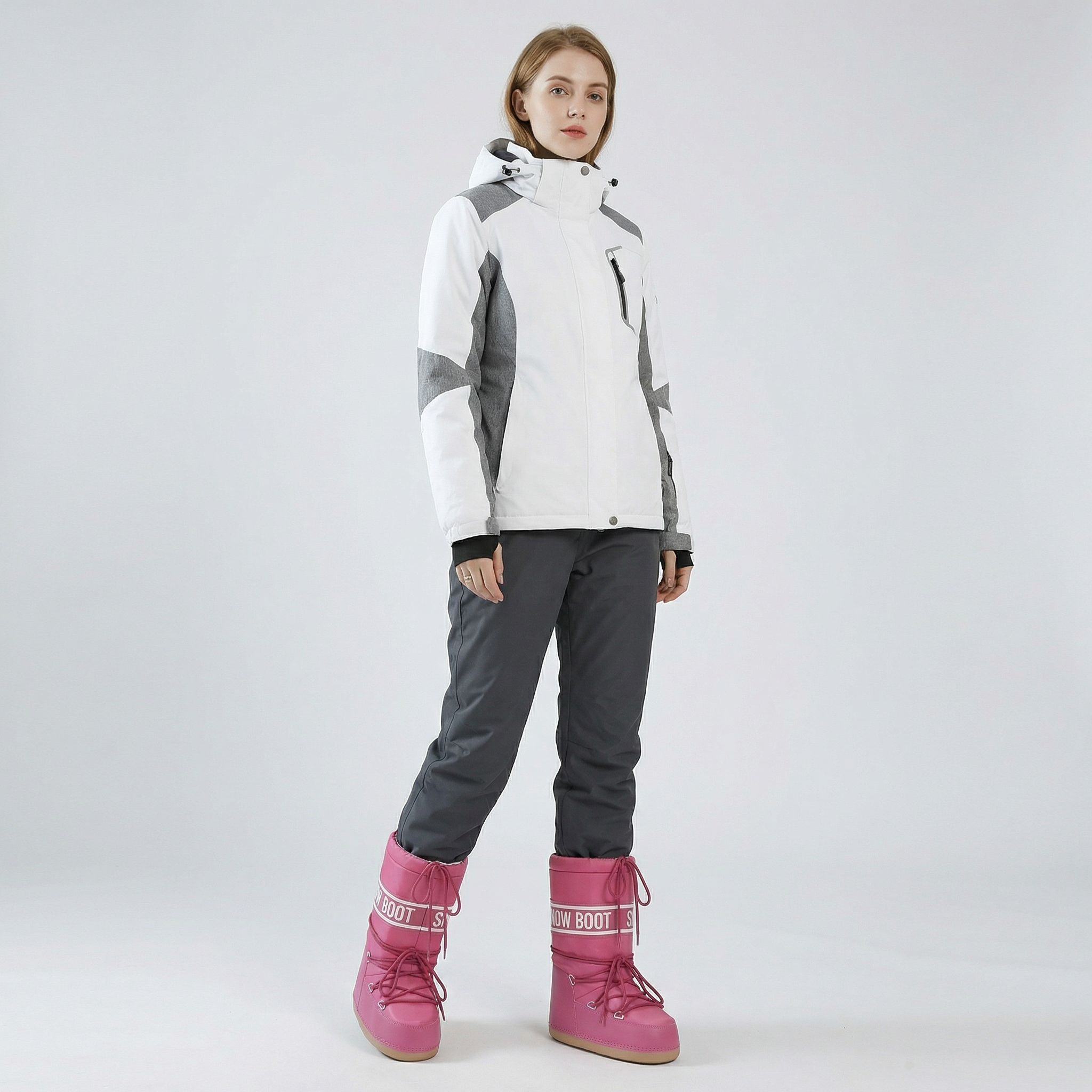 Bottes de neige imperméables pour femme – Bottes d’hiver isolantes pour le ski et la neige-5