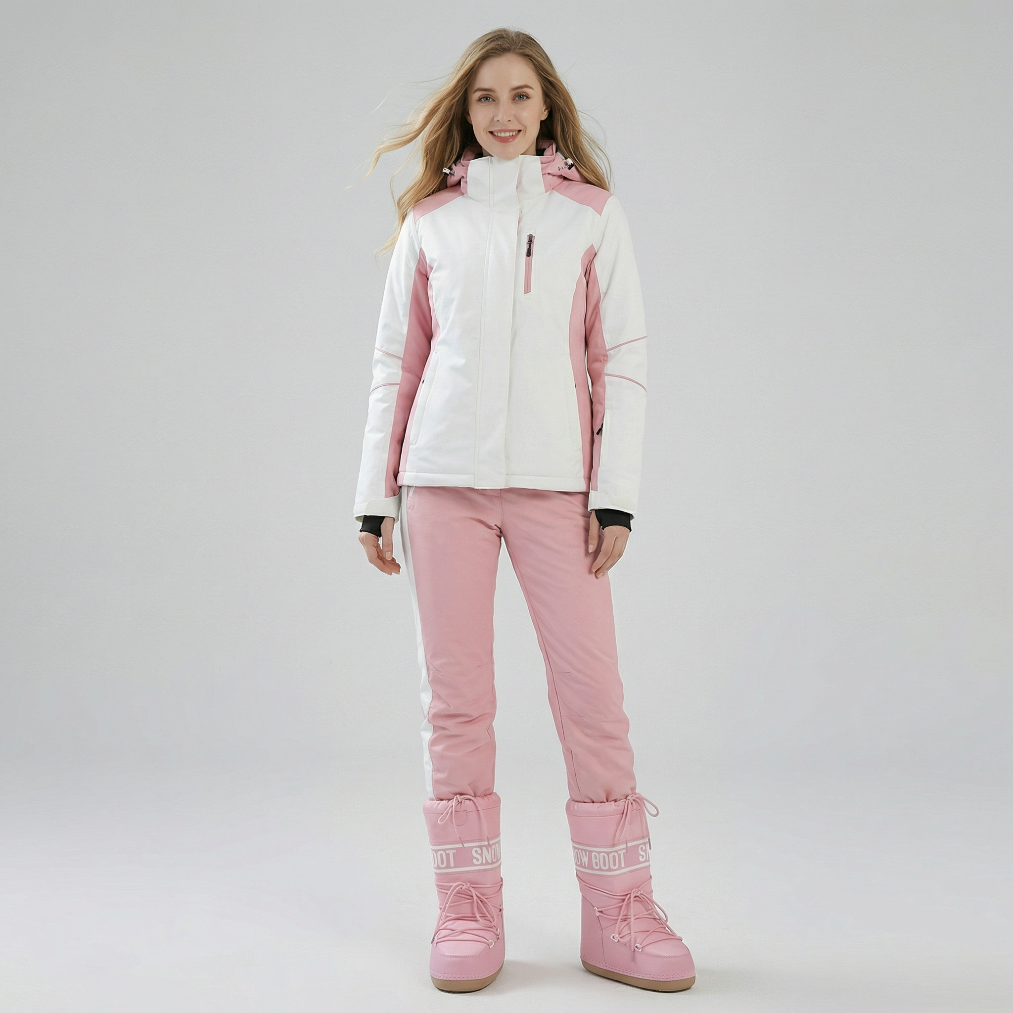 Bottes de neige imperméables pour femme – Bottes d’hiver isolantes pour le ski et la neige-9