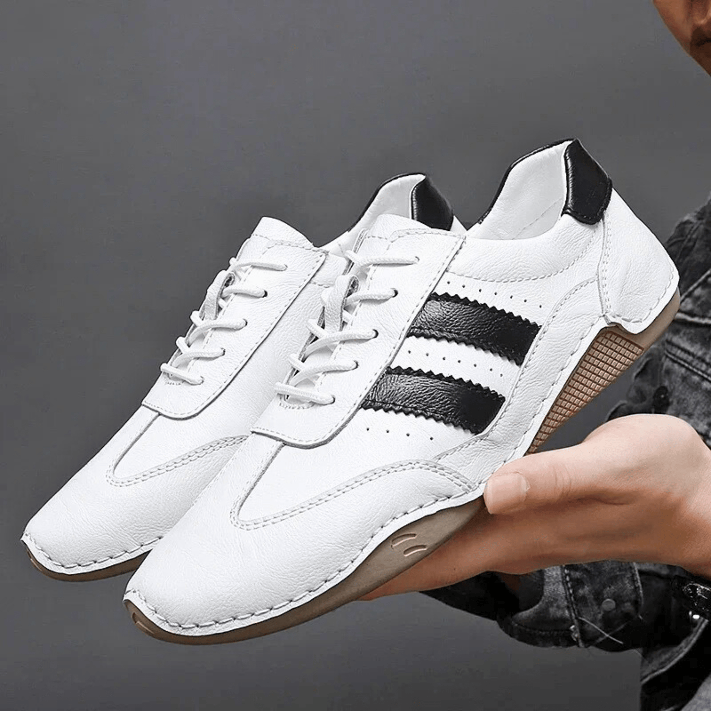 Breathable Leather Sneakers