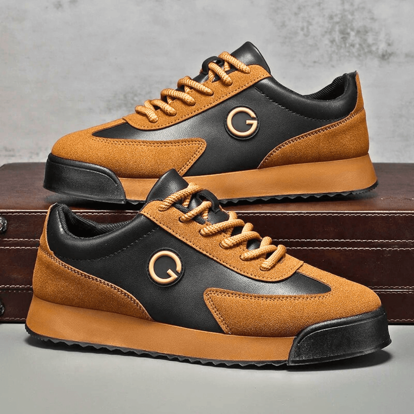 Retro Suede Leather Sneakers