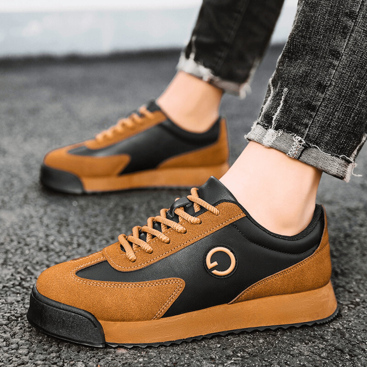 Retro Suede Leather Sneakers