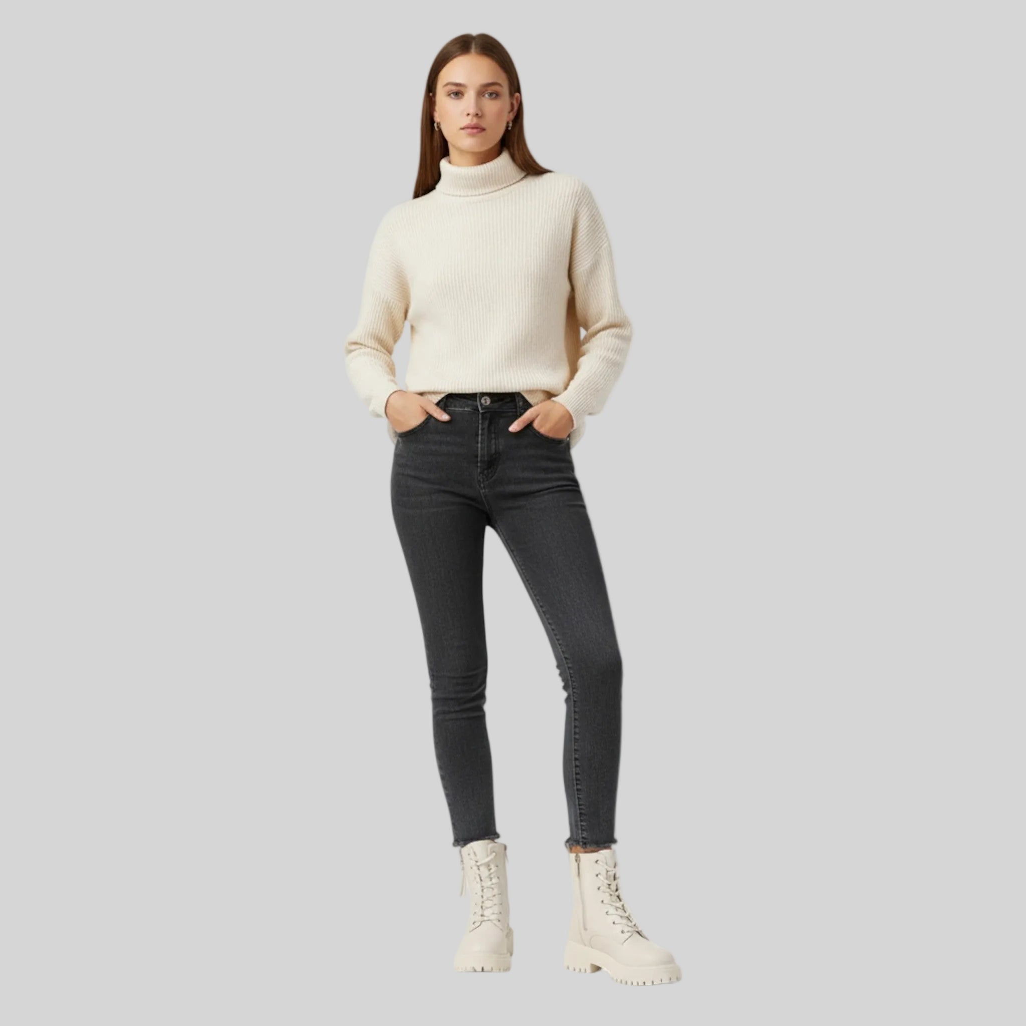 Bottines à plateforme épaisse pour femme
